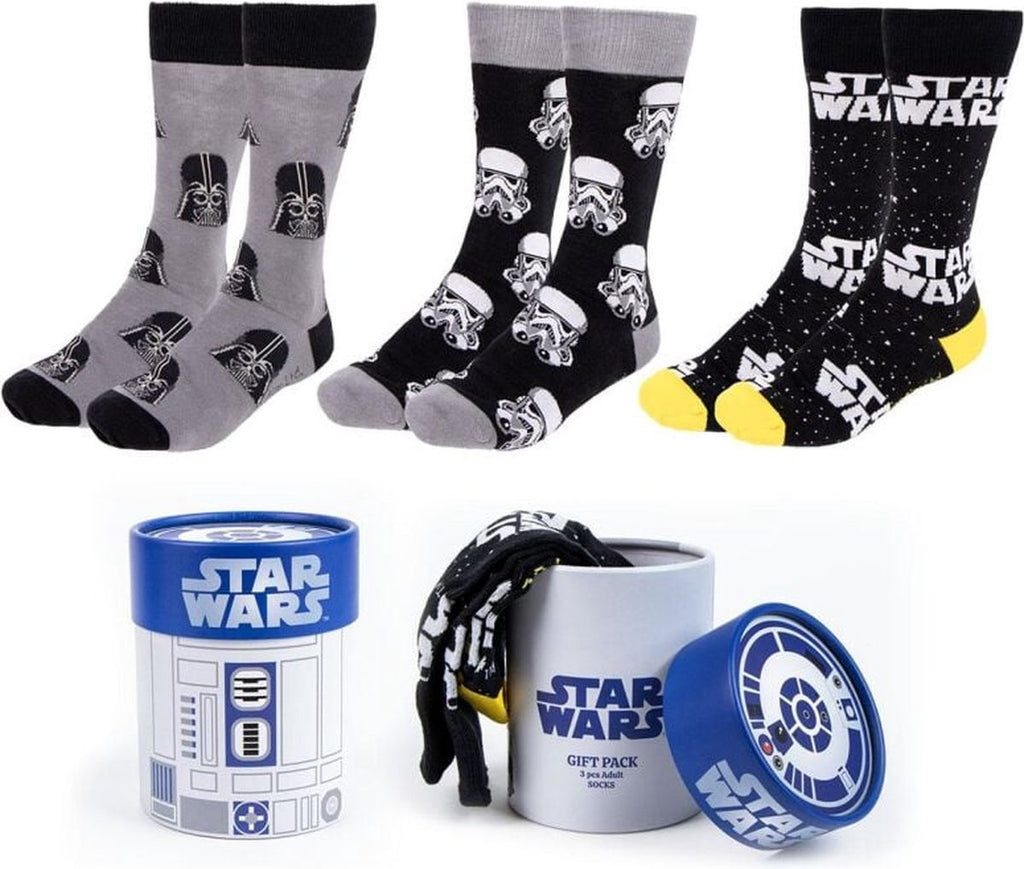 Star wars – stormtrooper kousen – darth vader sokken meerkleurig one size