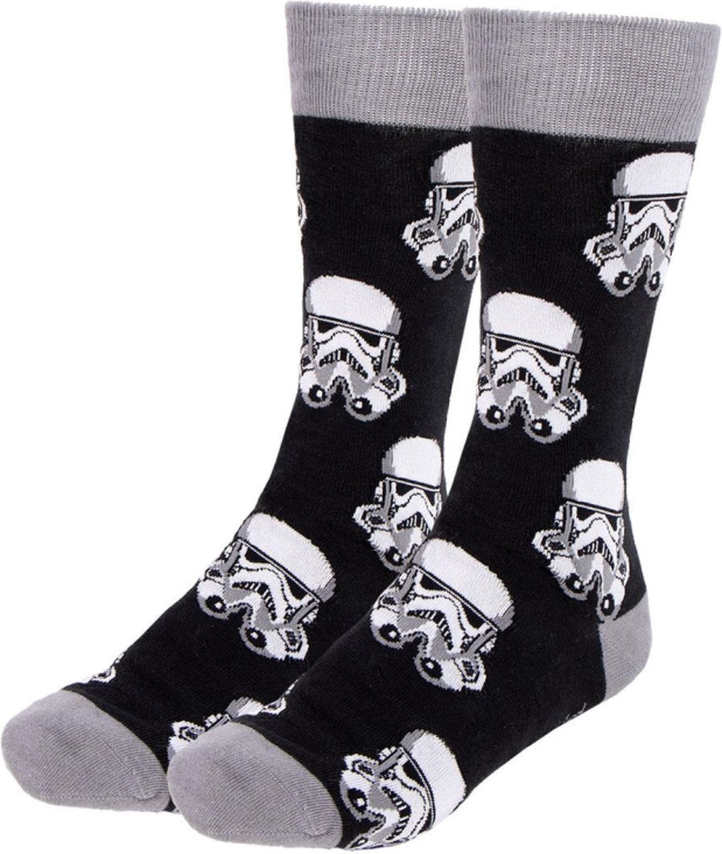 Star wars – stormtrooper kousen – darth vader sokken meerkleurig one size