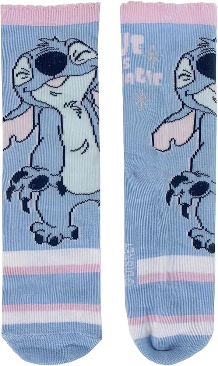 Lilo en stitch sokken – maat 27/30 – kindersokken – sokken – lilo en stitch kleding – 3 paar – grappige sokken – sokken kinderen – kindersokken jongens en meisjes – disney sokken k