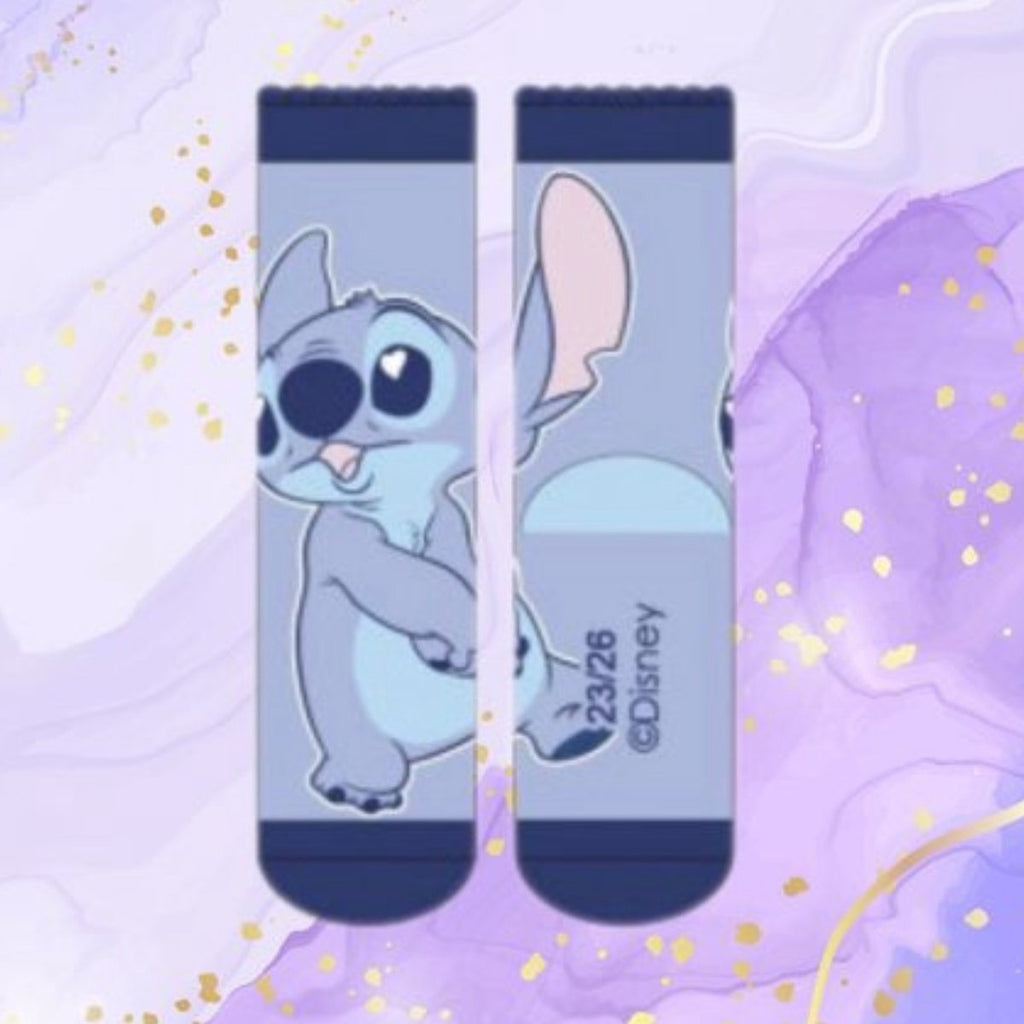 Lilo en stitch sokken – maat 35/38 – kindersokken – lilo en stitch kleding – sokken – 3 paar – grappige sokken – sokken kinderen – kindersokken jongens en meisjes – disney sokken k