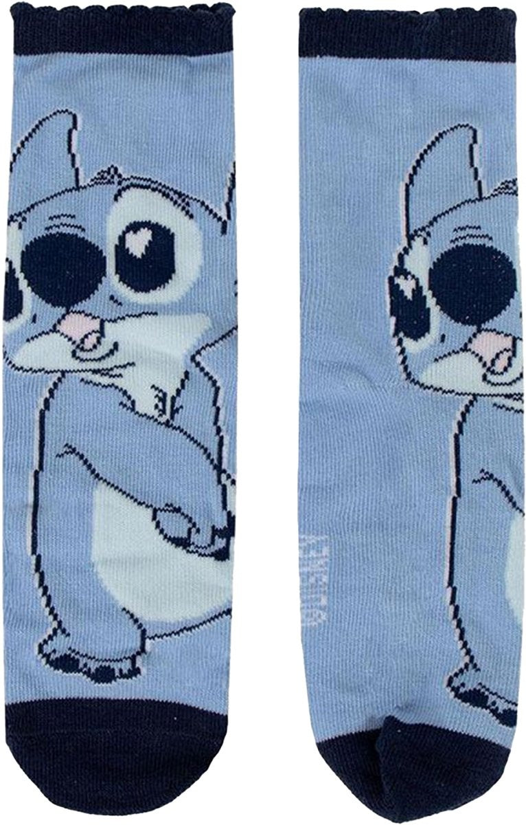 Lilo en stitch sokken – maat 35/38 – kindersokken – lilo en stitch kleding – sokken – 3 paar – grappige sokken – sokken kinderen – kindersokken jongens en meisjes – disney sokken k