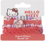 Hello kitty 3-delige armbanden setje love