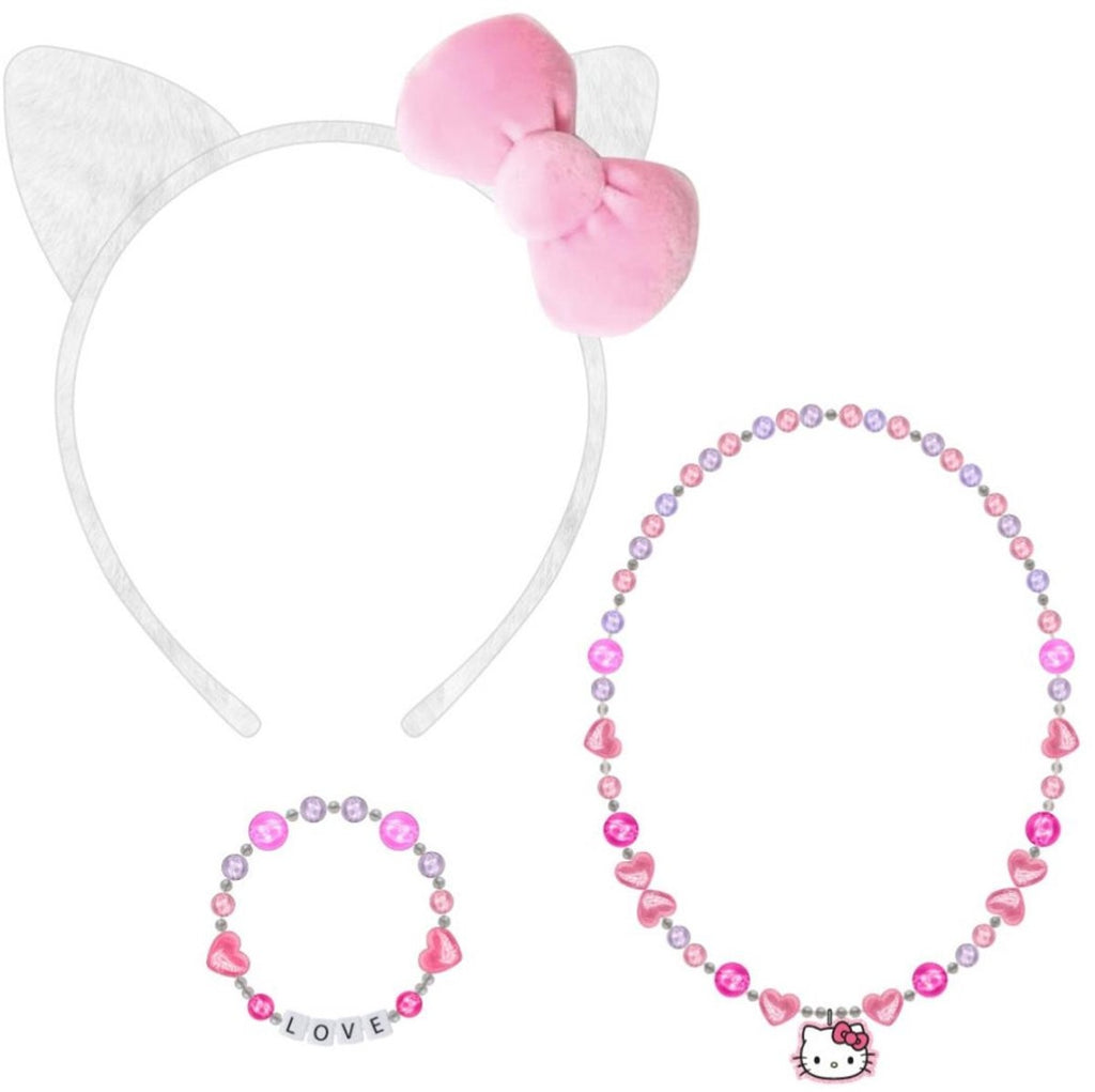 Hello kitty accessoires set, bestaande uit armband, ketting en haarband