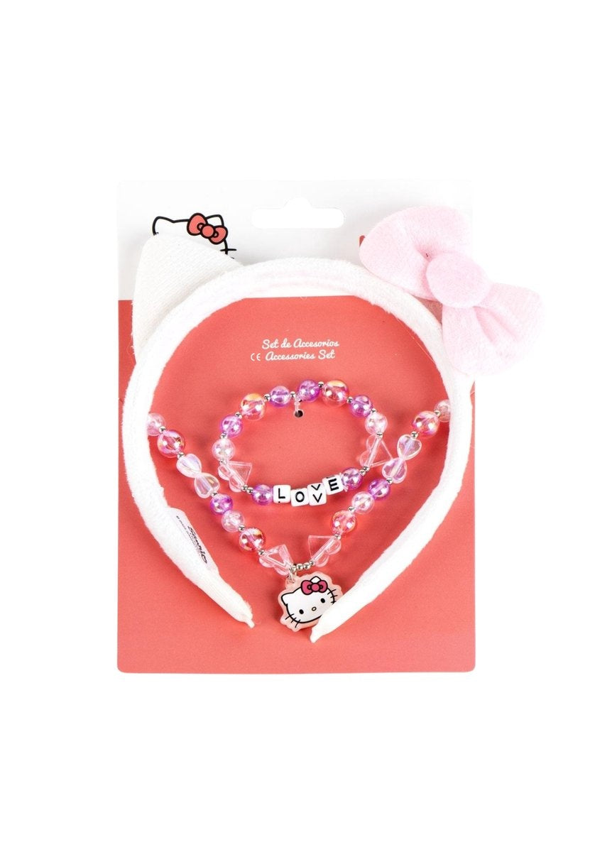Hello kitty accessoires set, bestaande uit armband, ketting en haarband