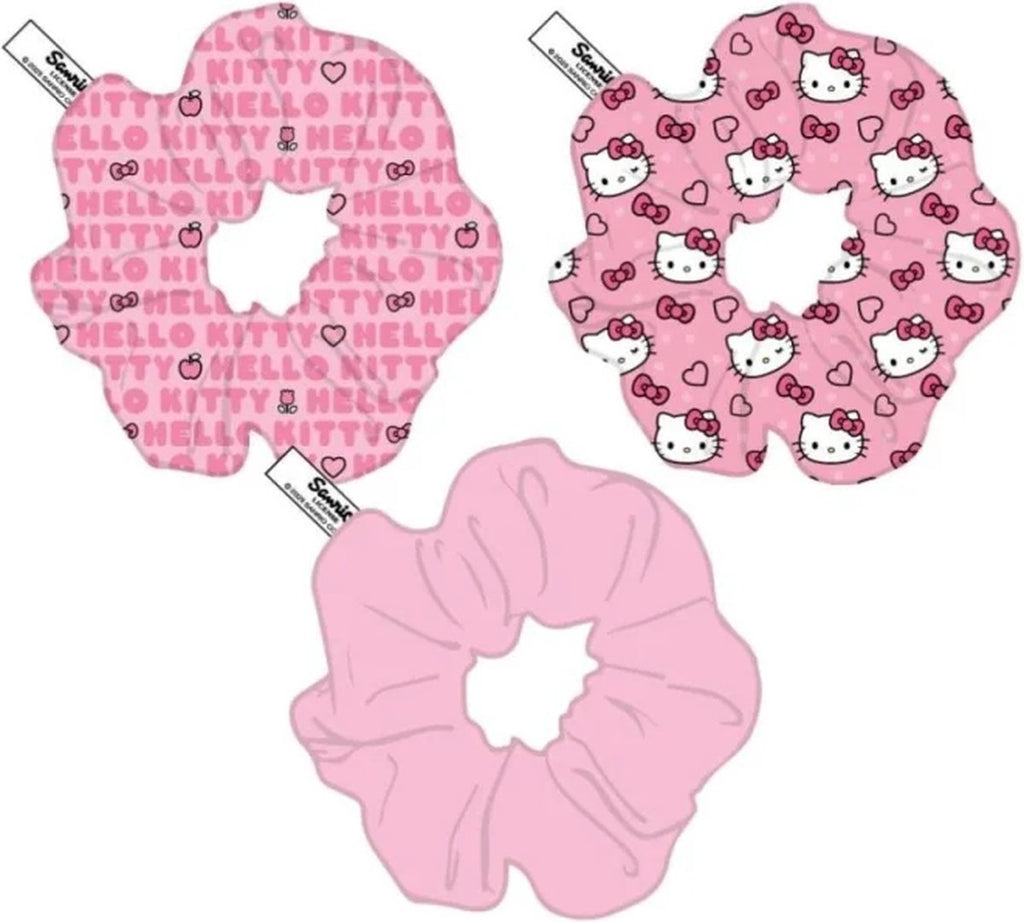 Hello kitty scrunchie haarbandset van 3