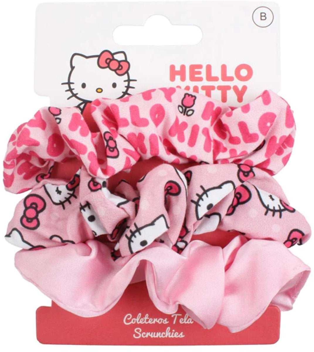 Hello kitty scrunchie haarbandset van 3