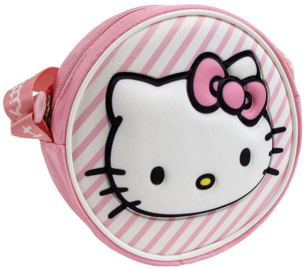 Hello kitty kindertasje face, 3d, 14 cm doorsnede
