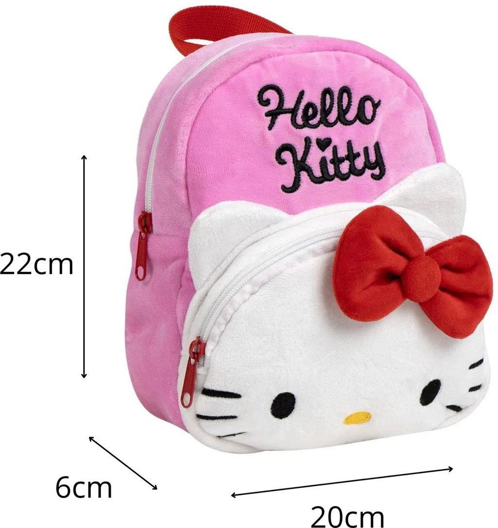 Hello kitty rugzak meisjes – peuter rugzak 3d – roze – hoogte 22 cm x breedte 20cm x diepte 6cm