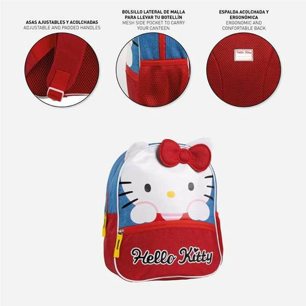 Schoolrugzak hello kitty blauw