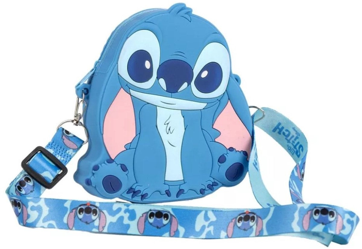 Lilo en stitch schoudertas buddy silicone 14 cm