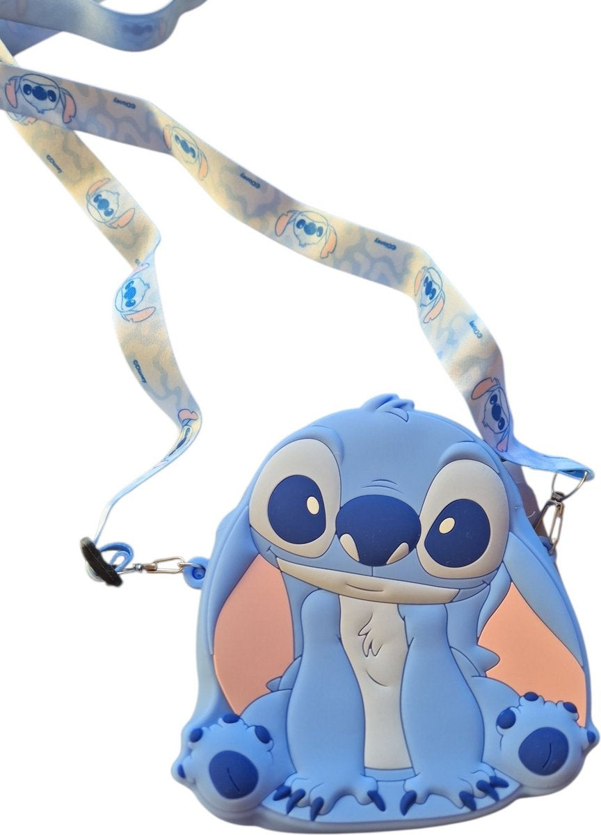 Lilo en stitch schoudertas buddy silicone 14 cm
