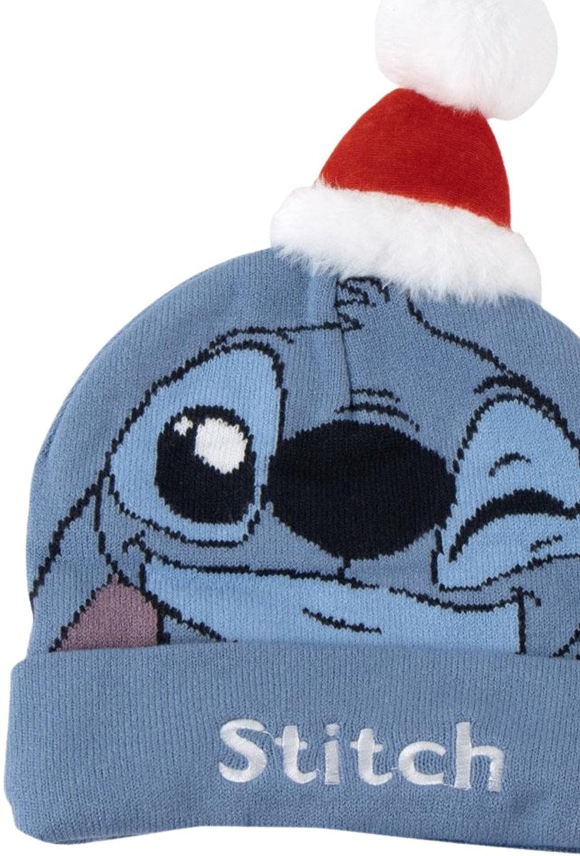 Kindermuts stitch blauw