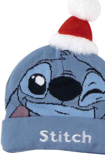 Kindermuts stitch blauw