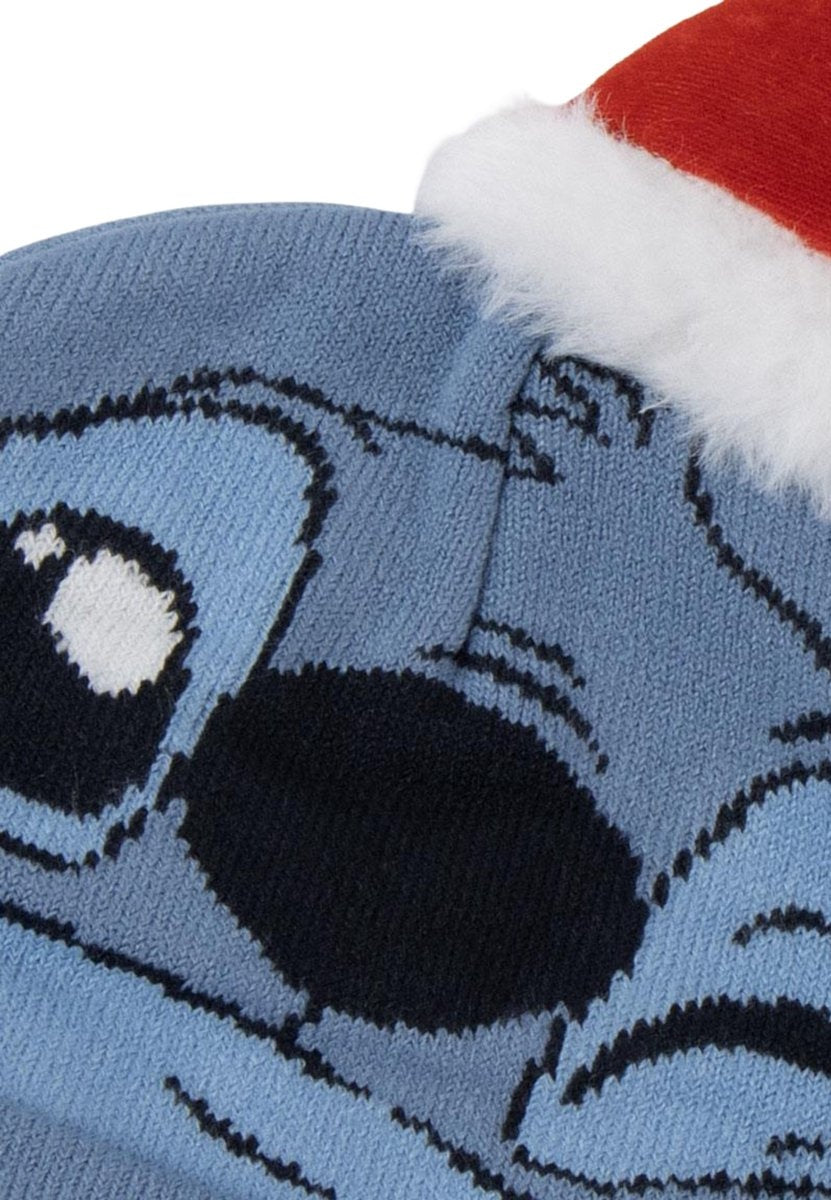 Kindermuts stitch blauw