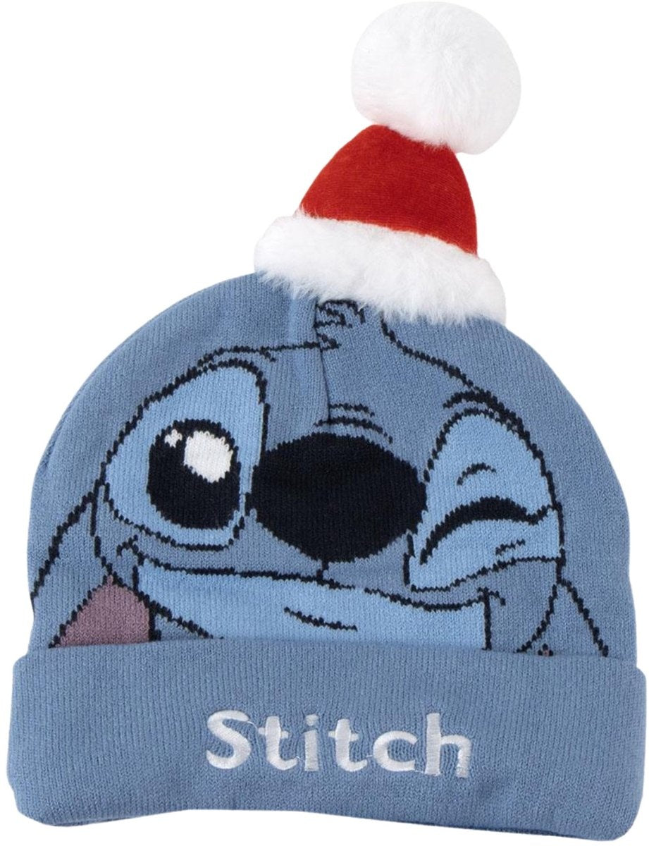 Kindermuts stitch blauw