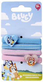 Bluey heart 4-delige haarelastiekset