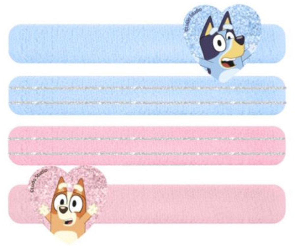 Bluey heart 4-delige haarelastiekset