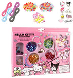 Hello kitty armbandjes maken set meisjes – diy sieraden set kinderen met kralen, bedels en koord