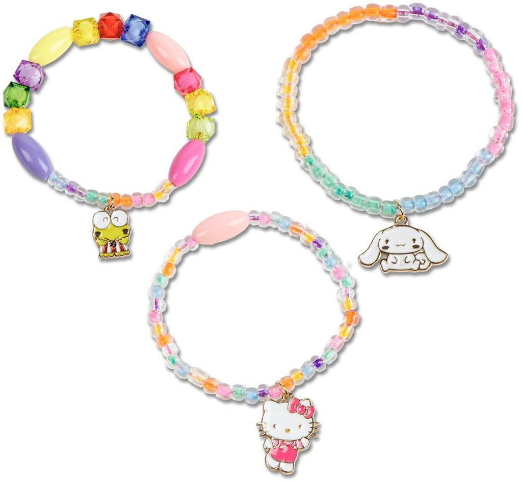 Hello kitty armbandjes maken set meisjes – diy sieraden set kinderen met kralen, bedels en koord