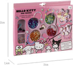 Hello kitty armbandjes maken set meisjes – diy sieraden set kinderen met kralen, bedels en koord