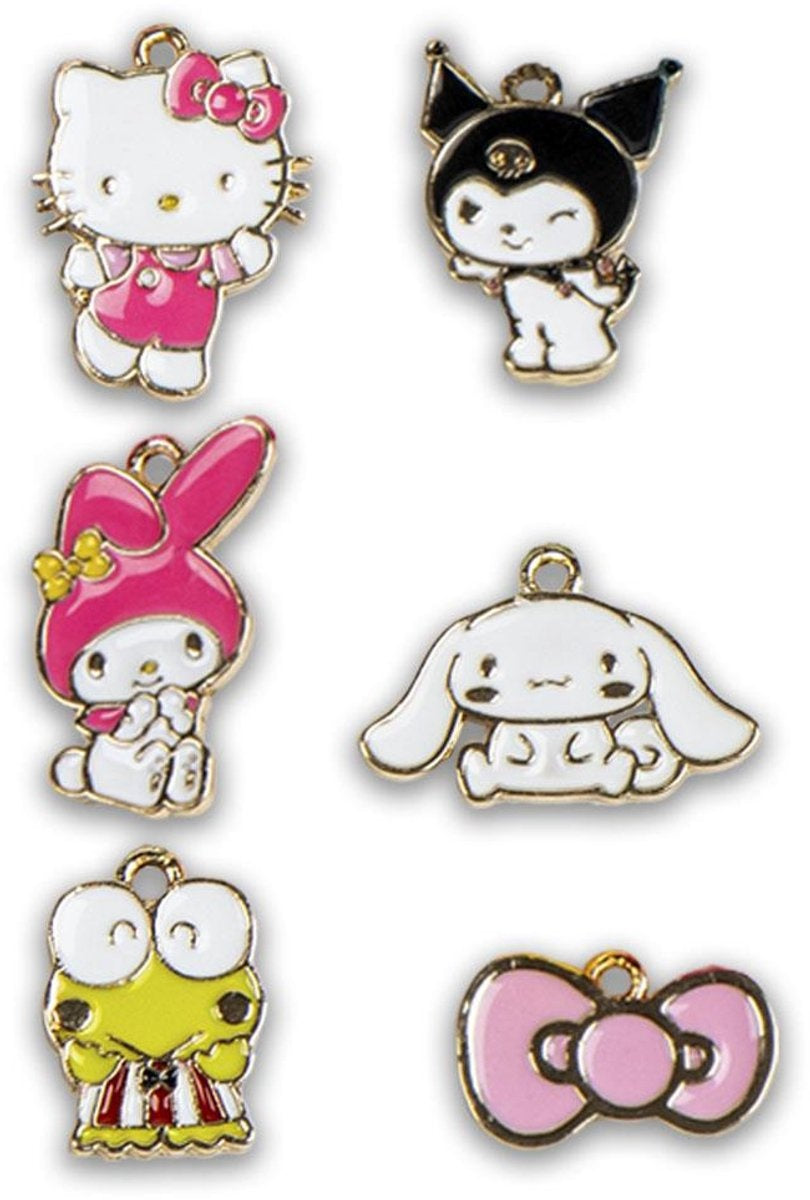 Hello kitty armbandjes maken set meisjes – diy sieraden set kinderen met kralen, bedels en koord