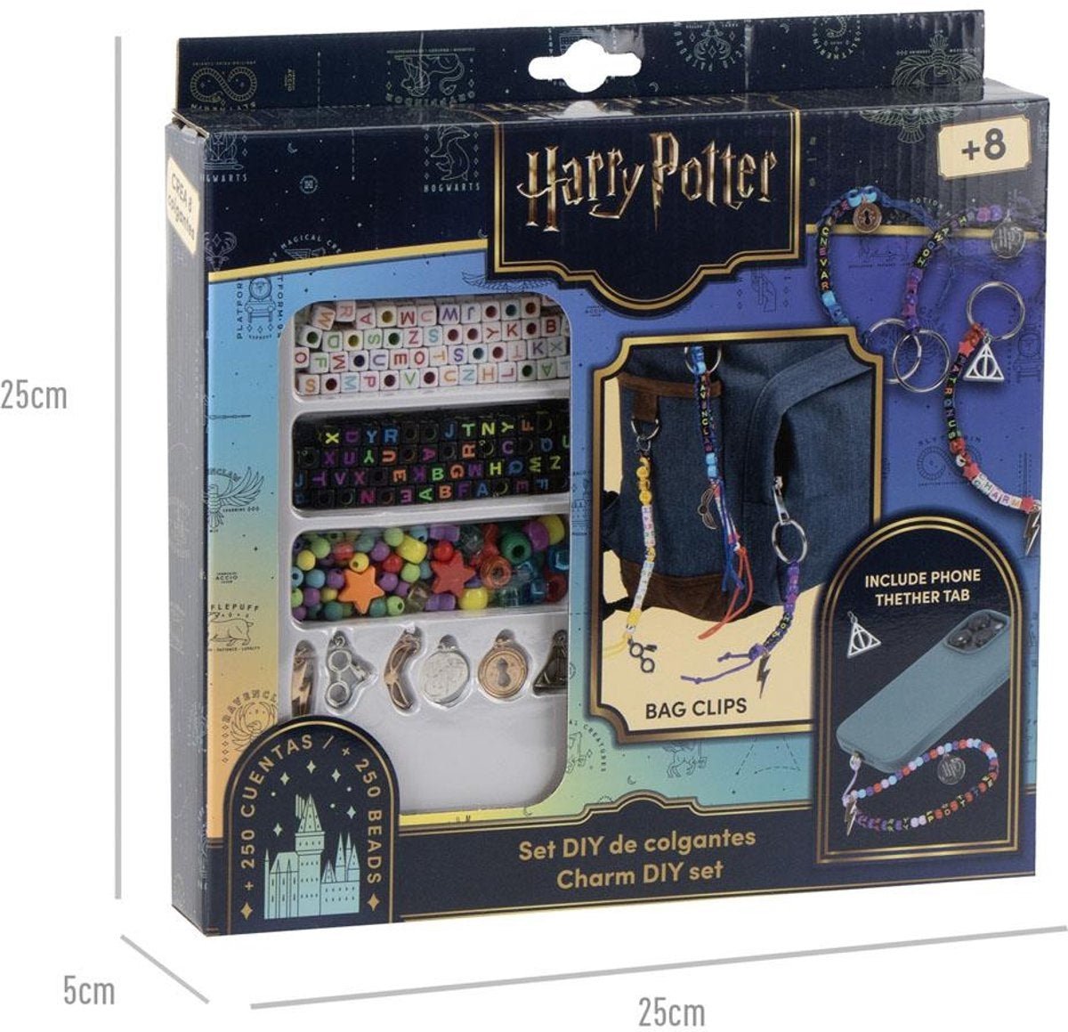 Harry Potter knutselset kinderen – diy kralen, armbandjes en sleutelhangers maken set jongens en meisjes