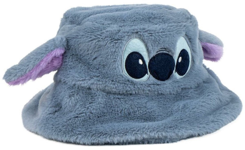 Stitch hoed meisjes – furry bucket hat – blauwe wintermuts met oren jongens – officieel disney