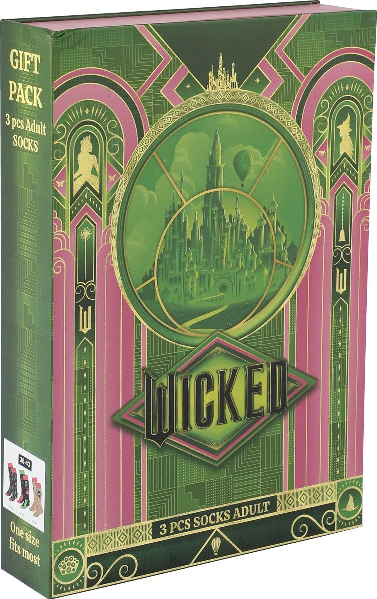 Wicked wicked logo unisex sokken – meerkleurig – one size