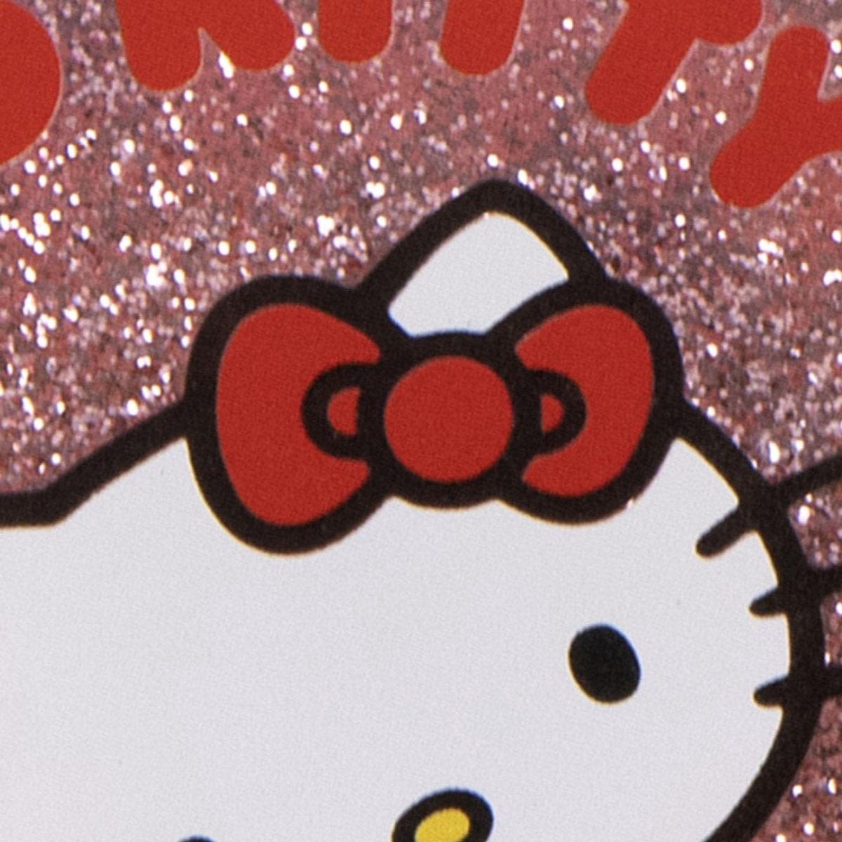 Hello kitty roze glitter haarborstel 13 cm