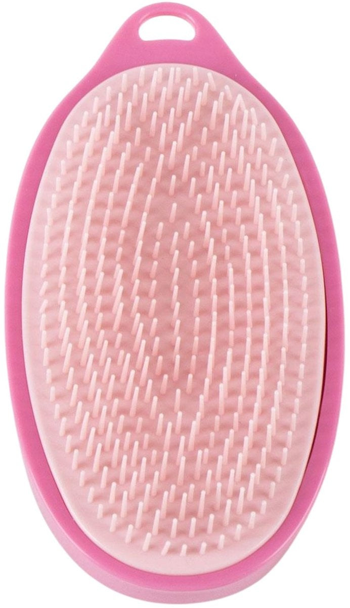 Hello kitty roze glitter haarborstel 13 cm
