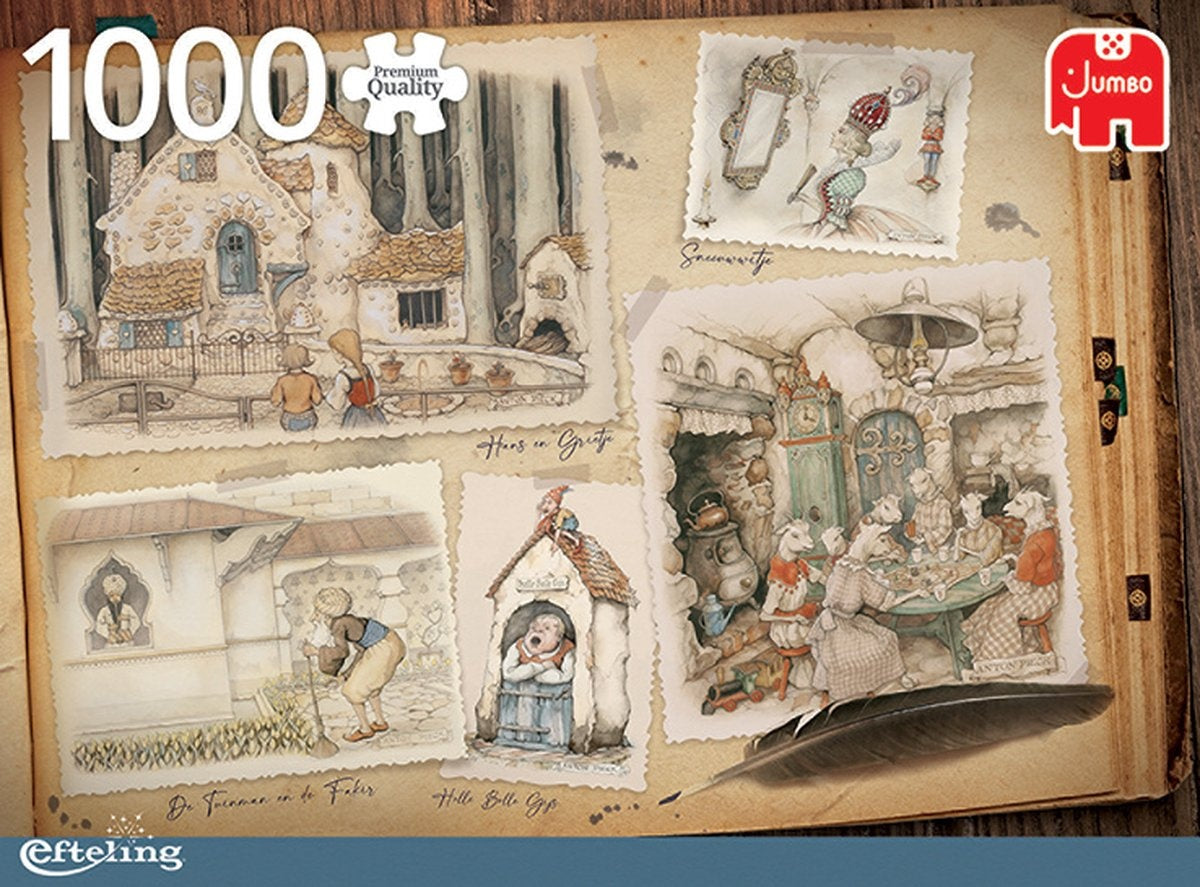 Jumbo premium collection puzzel anton pieck efteling – legpuzzel – 1000 stukjes