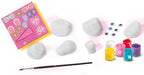 Ses creative – hobby pink – stenen schilderen – knutselen meisjes – 6 kleuren verf, penseel, gekleurde prints – vanaf 5 jaar