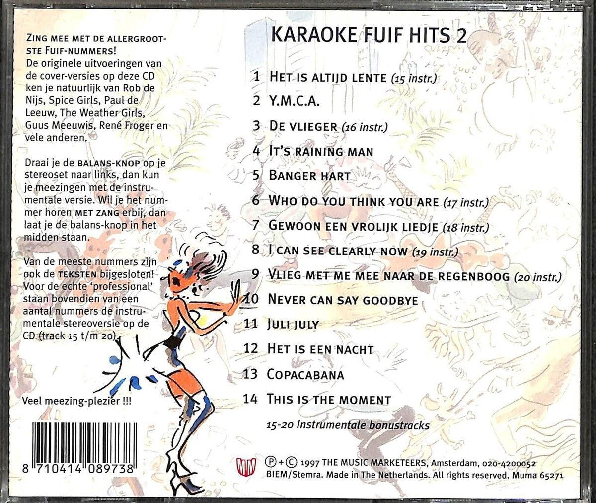 Karaoke fuif hits 2 – CD