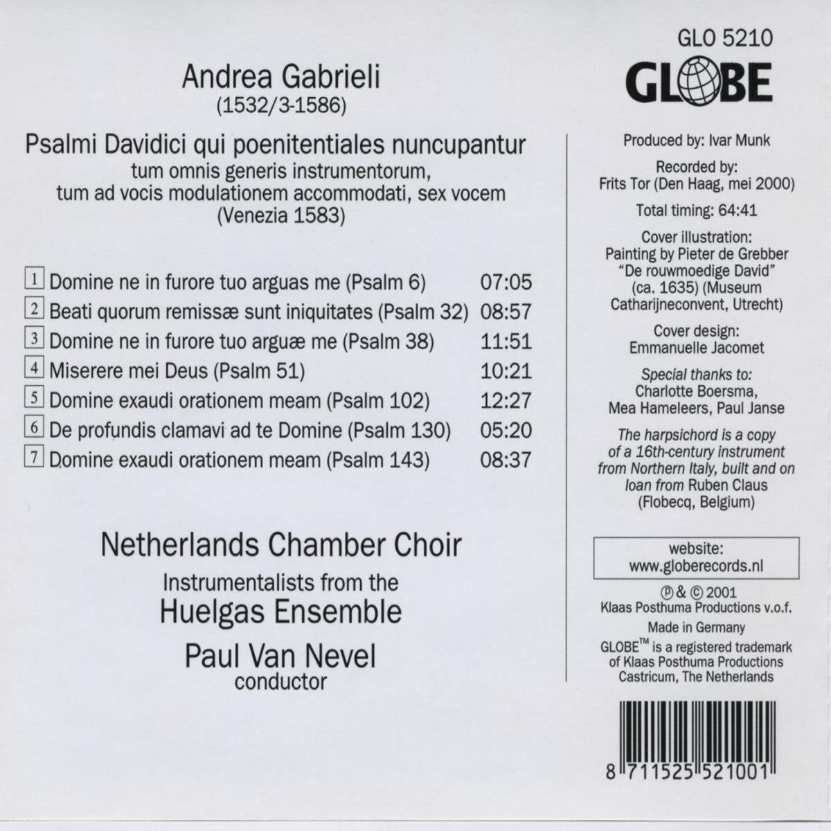 Psalmi davidici qui poenitentialis – CD
