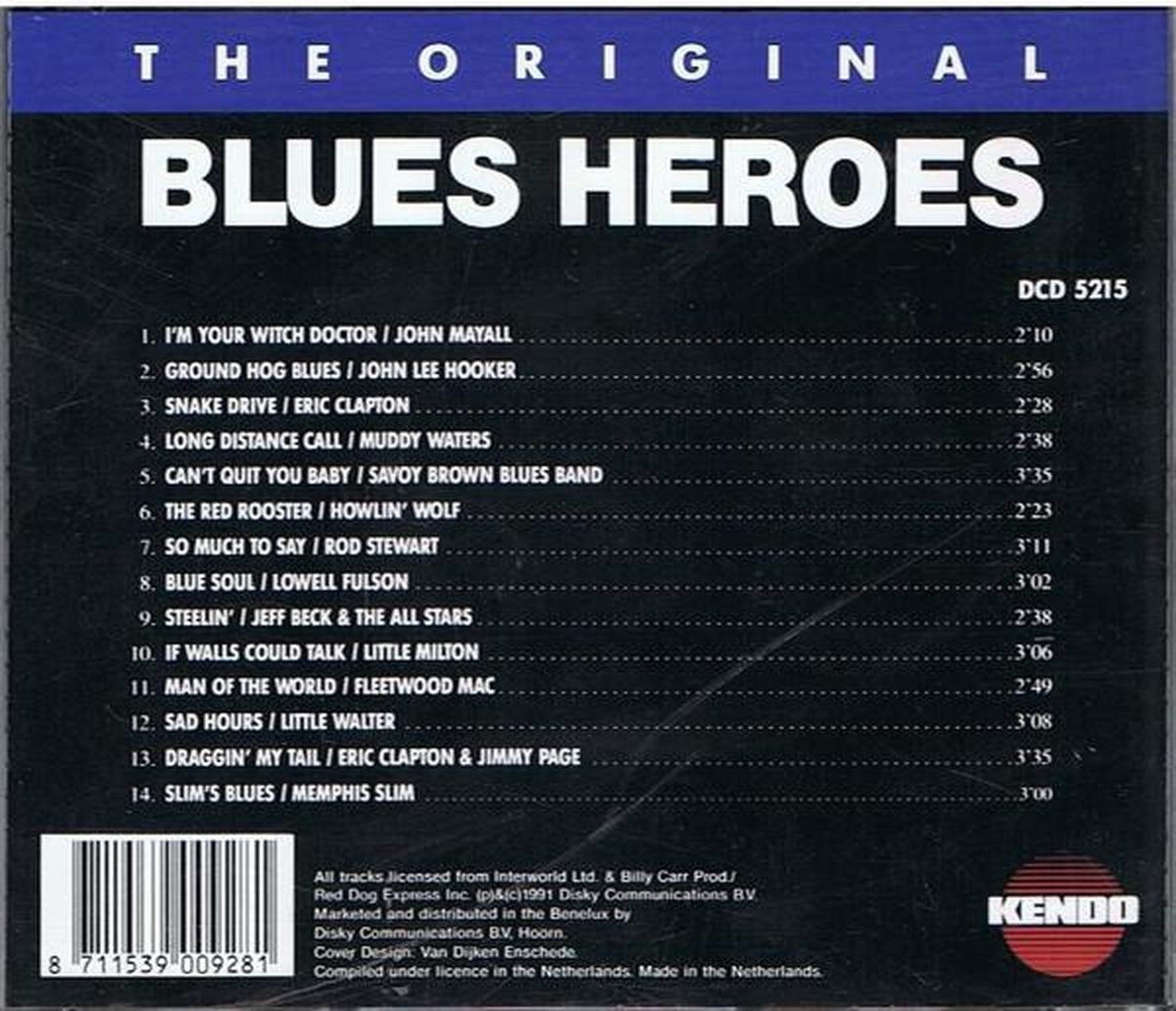 The orginal blues heroes (CD)