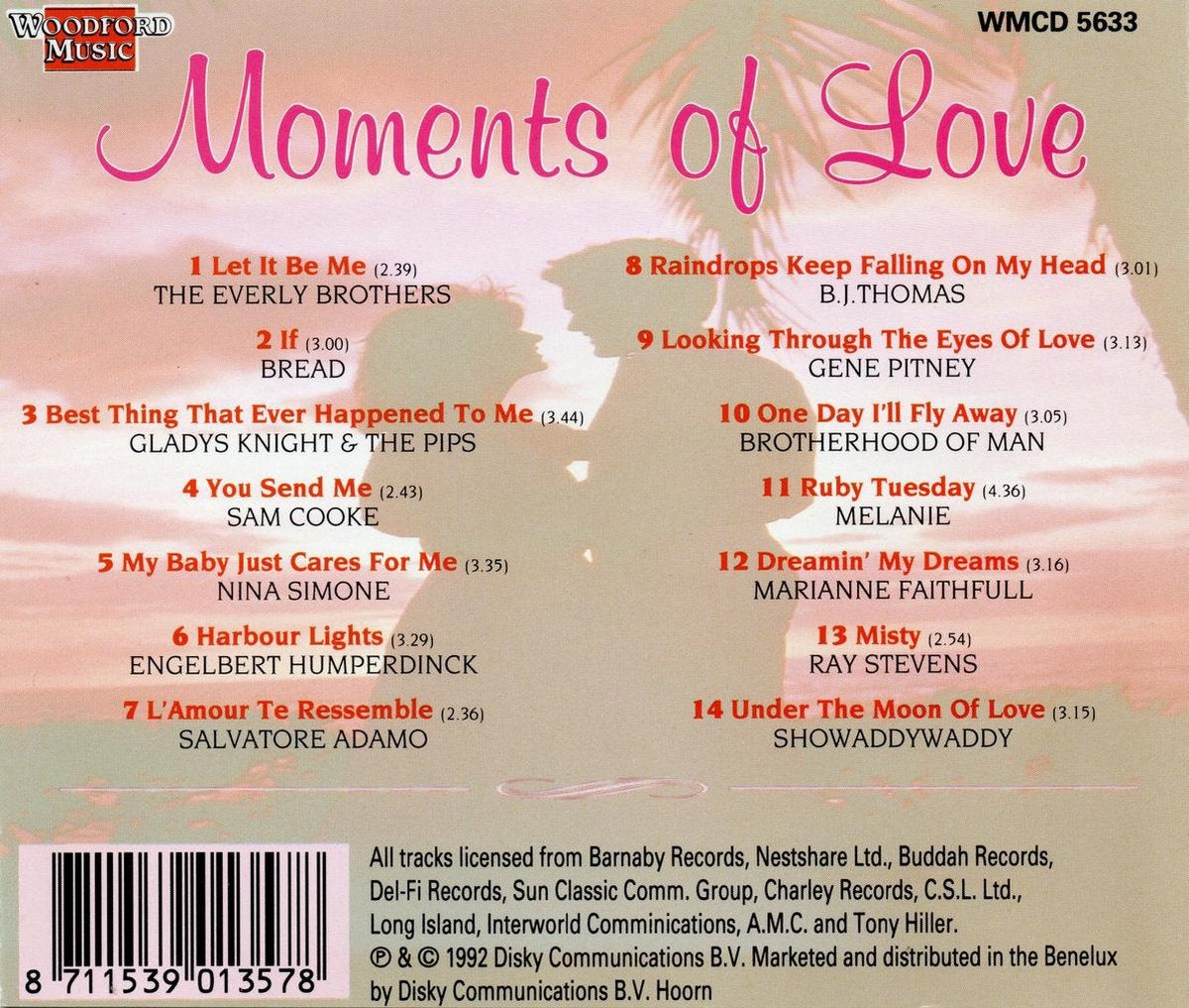 Moments of love – CD