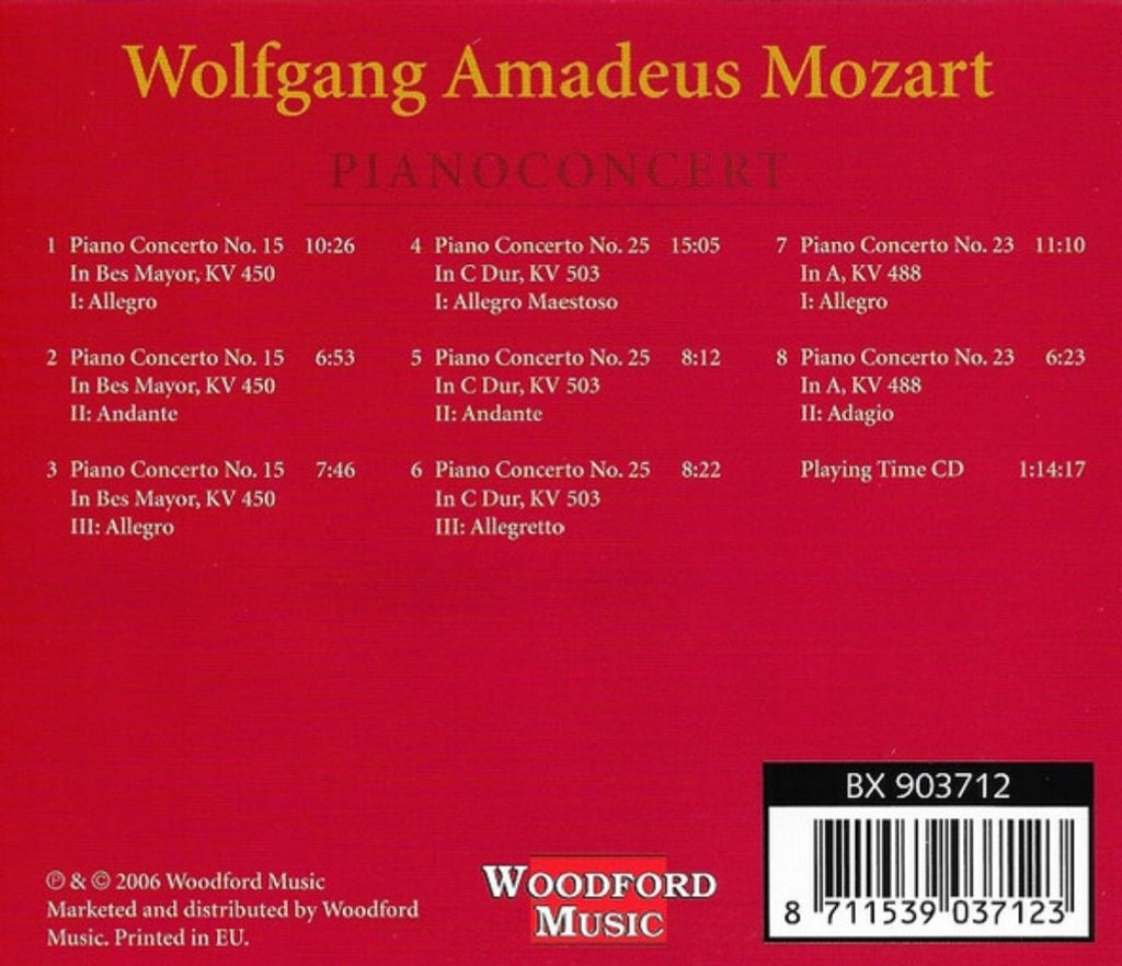 Wolfgang amadeus mozart – pianoconcert – 250 years jubilee edition – 6 – CD