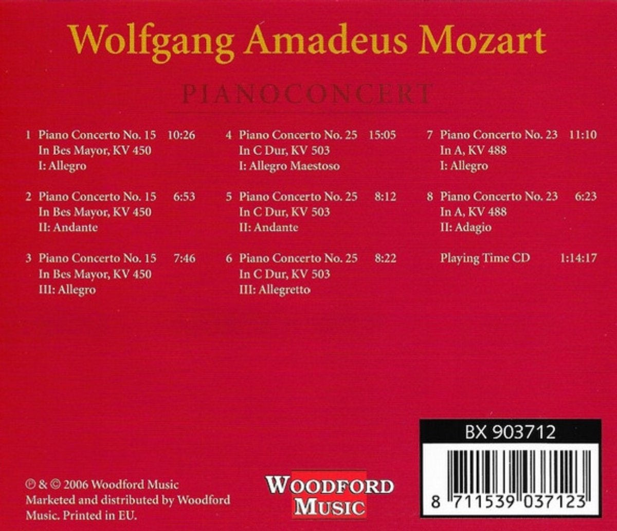 Wolfgang amadeus mozart – pianoconcert – 250 years jubilee edition – 6 – CD