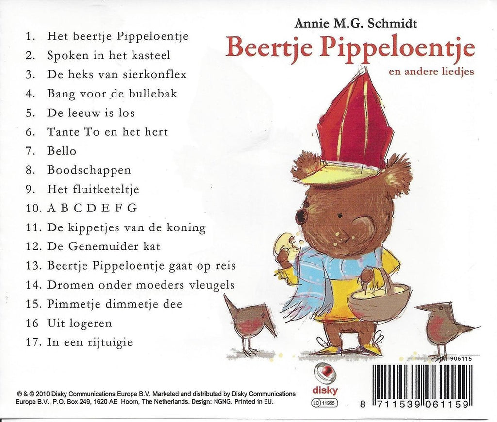Beertje pippeloentje en andere liedjes – CD