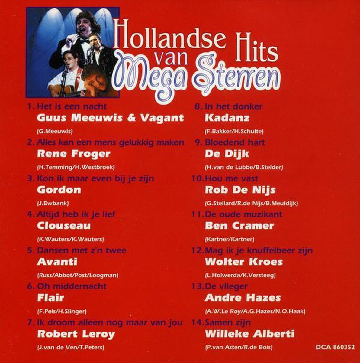 Hollandse hits van mega sterren – CD