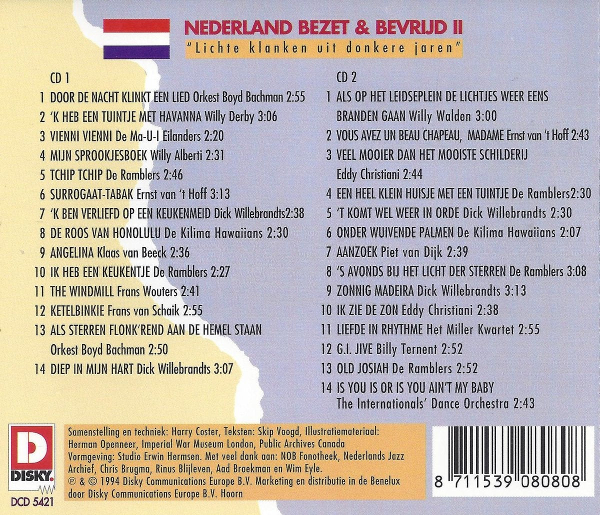 Nederland bezet & bevrijd ii – CD