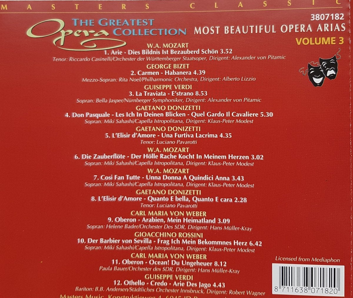 Greatest opera collection vol 3 – CD