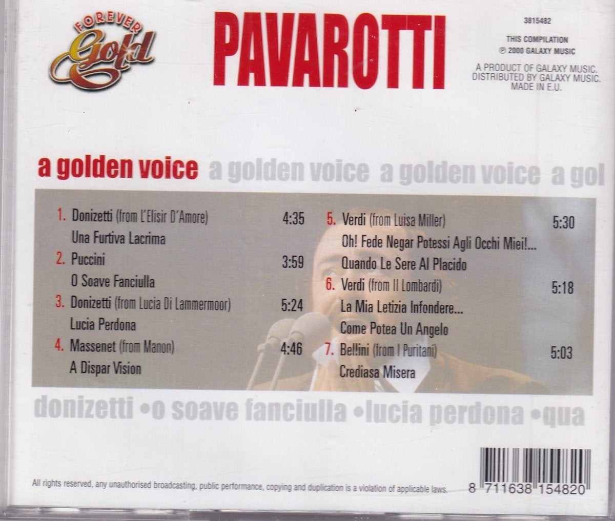 Golden voice – CD