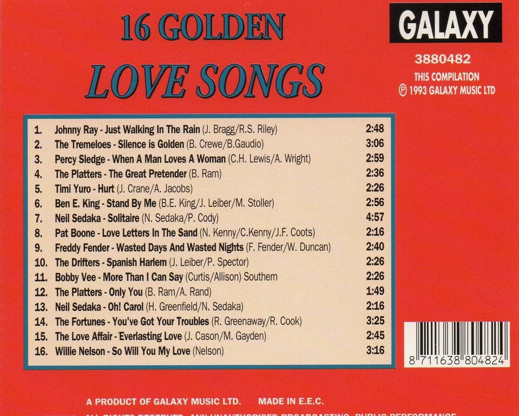 16 golden love songs – CD