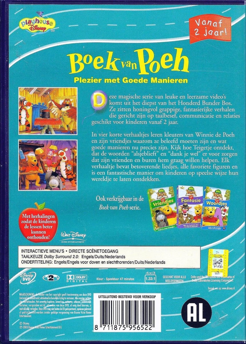 Boek van poeh – goede manieren – DVD