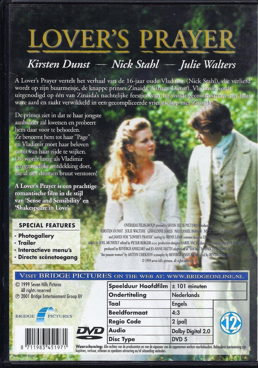 A lover's prayer – DVD