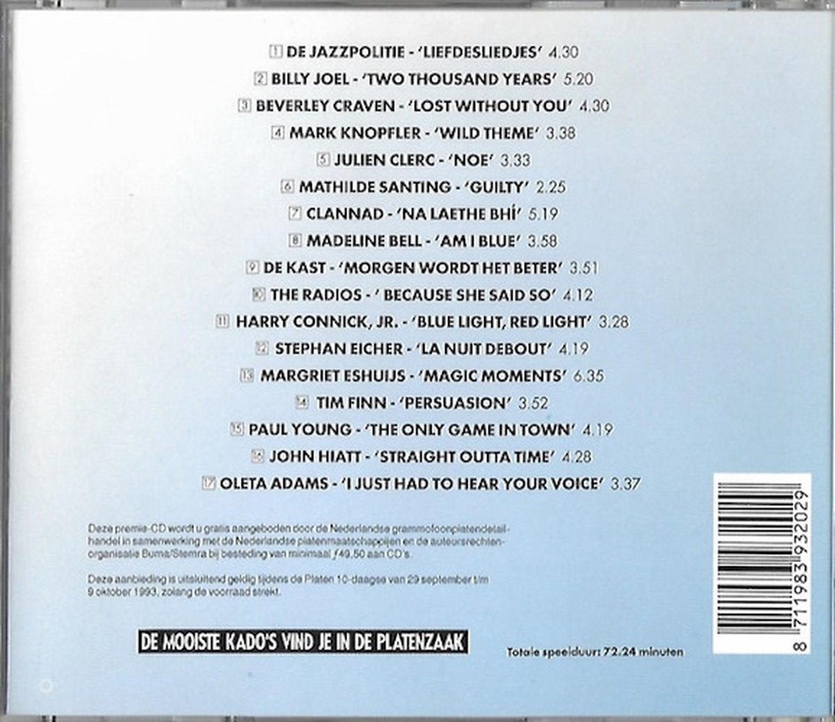Nationale muziek kado 1993 – CD