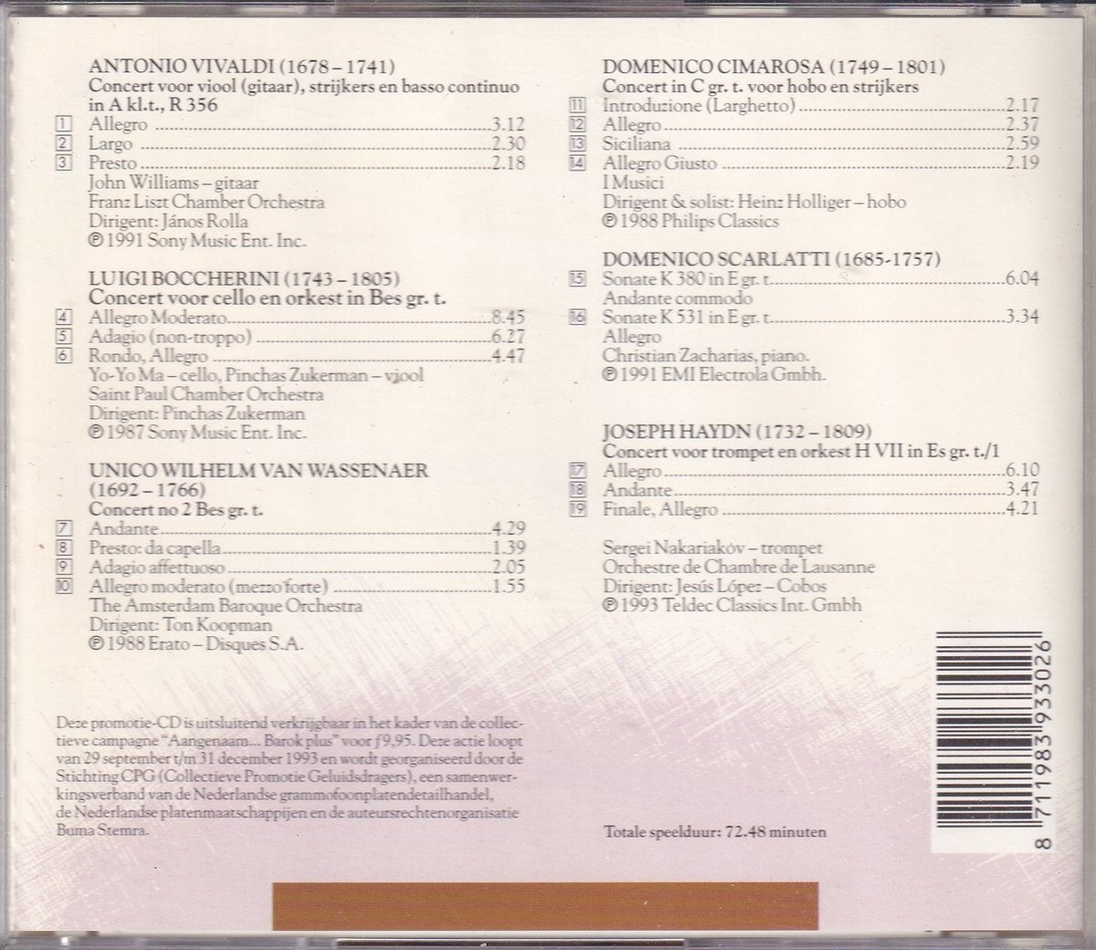 Aangenaam barok plus – CD