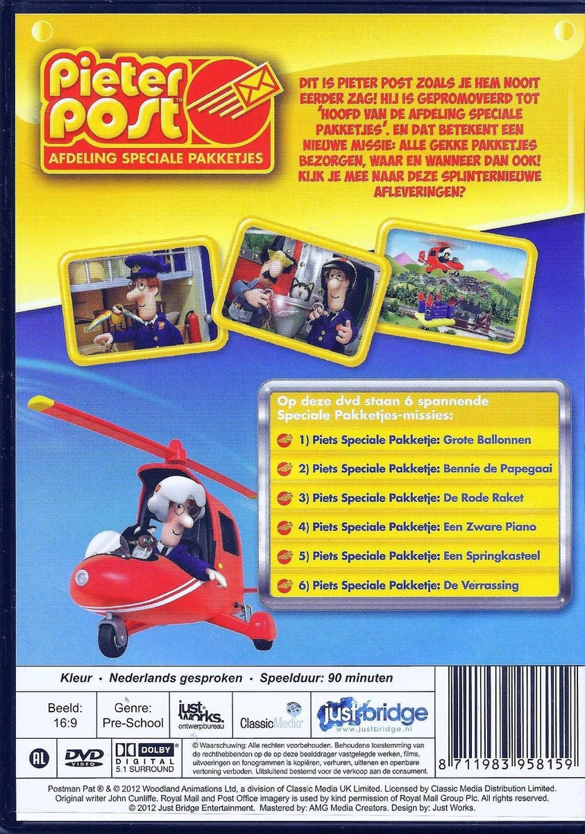 Pieter post: afdeling speciale pakketjes – schiet te hulp – DVD