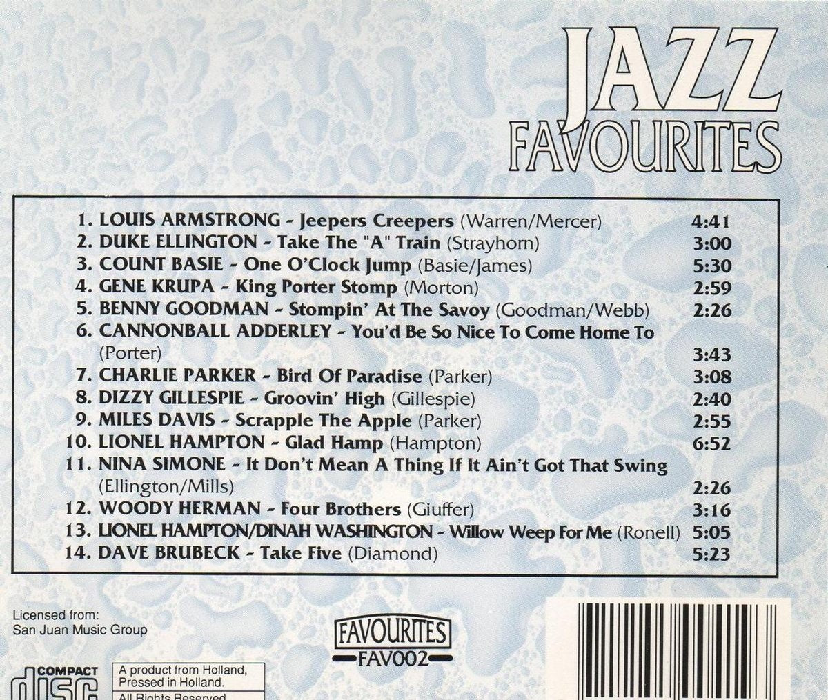 Jazz favourites – CD